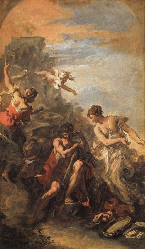 RICCI, Sebastiano Hercules at the Crossroads oil painting image